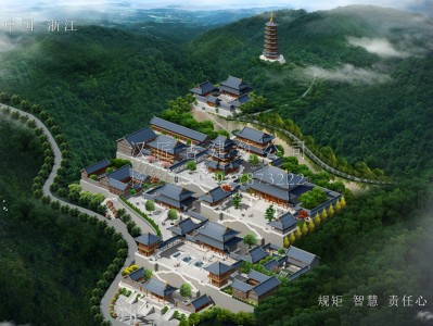 化州龙王寺古建规划设计布局图