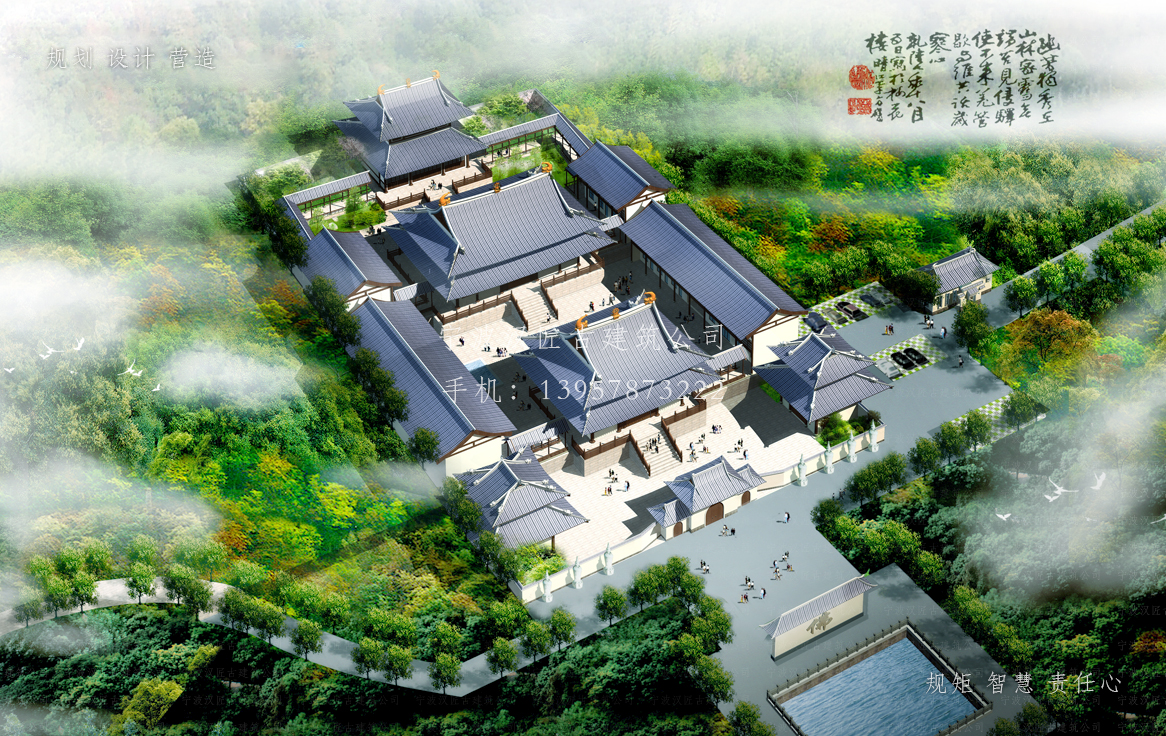 化州依云寺建筑规划设计图